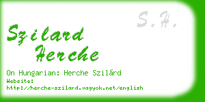 szilard herche business card
